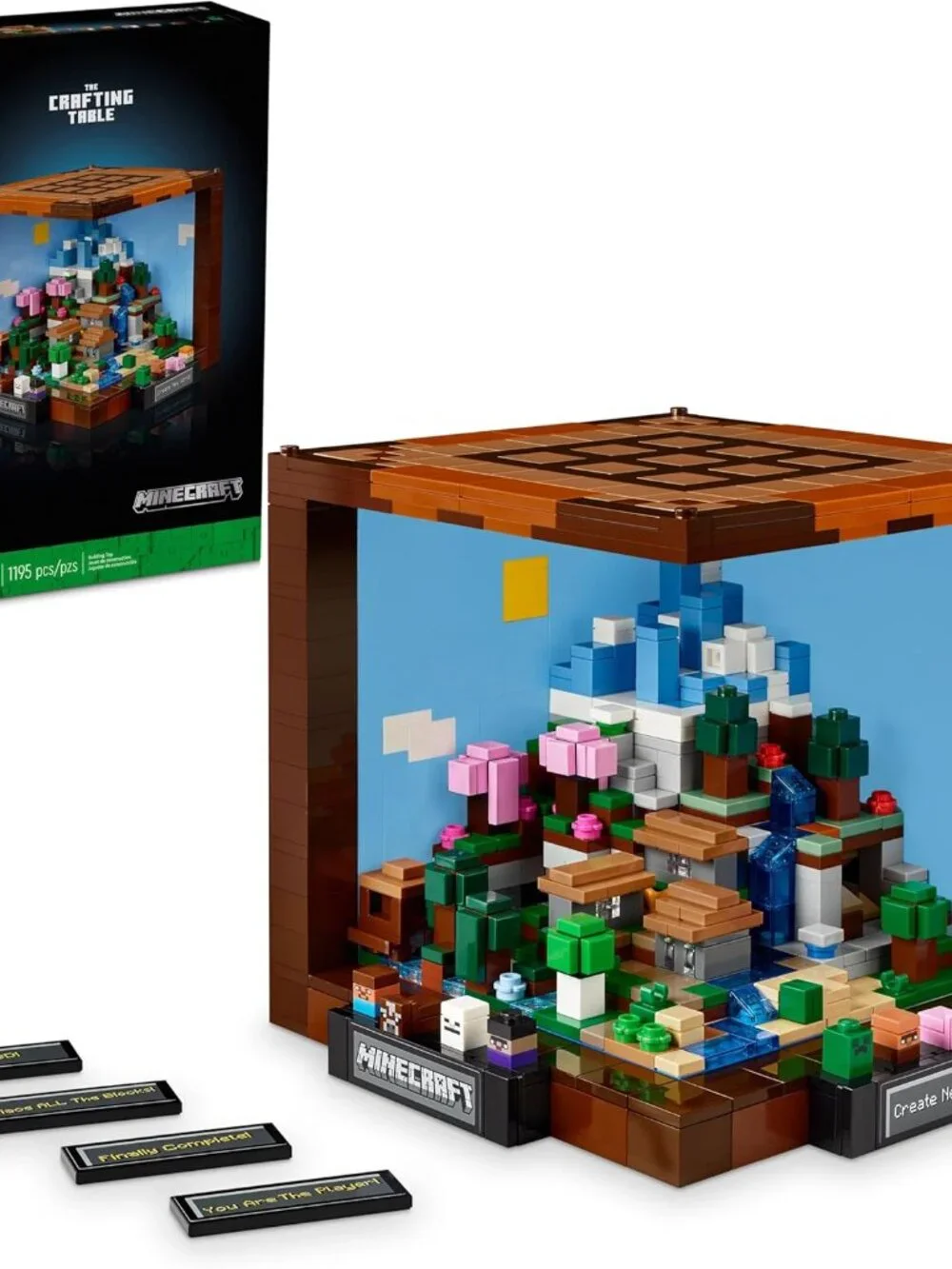 New LEGO Minecraft Crafting Table Toy Building Set 21265 Minecraft Figures, Mobs
